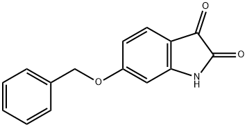 6-(benzyloxy)indoline-2,3-dione 化学構造式