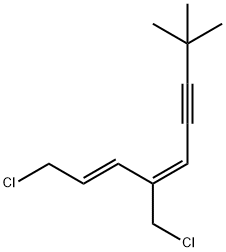 (2E,4E)-1-Chloro-4-(chloroMethyl)-8,8-diMethyl-2,4-nonadien-6-yne Struktur