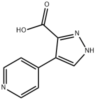 4-(Pyridin-4-yl)-1H-pyrazole-3-carboxylic acid Structure