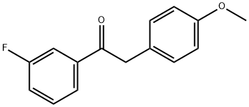 1-(3-Fluorophenyl)-2-(4-Methoxyphenyl)ethanone,1178253-26-3,结构式