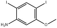 2,4-diiodo-5-Methoxyaniline 化学構造式