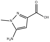 5-氨基-1-甲基-吡唑-3-羧酸, 117860-53-4, 结构式