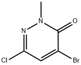 4-broMo-6-chloro-2-Methylpyridazin-3(2h)-one Struktur