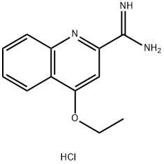 4-Ethoxyquinoline-2-carboxiMidaMide hydrochloride 结构式