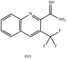 3-(TrifluoroMethyl)quinoline-2-carboxiMidaMide hydrochloride Struktur