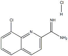 8-氯喹啉-2-甲酰亚胺酰胺盐酸盐,1179362-34-5,结构式