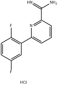 6-(2,5-Difluorophenyl)picoliniMidaMide hydrochloride,1179362-61-8,结构式