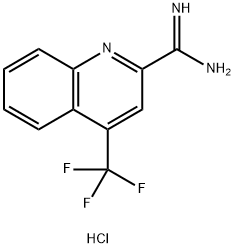 4-(TrifluoroMethyl)quinoline-2-carboxiMidaMide hydrochloride Structure