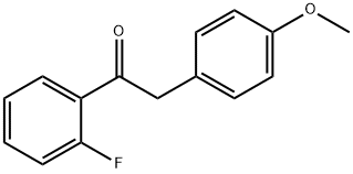 1-(2-Fluorophenyl)-2-(4-Methoxyphenyl)ethanone Struktur