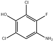 Phenol, 4-aMino-2,6-dichloro-5-fluoro- Structure