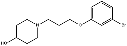 1-(3-(3-broMophenoxy)propyl)piperidin-4-ol Structure