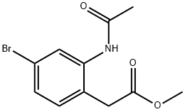 Methyl 2-acetaMido-4-broMophenylacetate, 96% Struktur