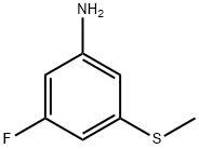 3-氟-5-(甲硫基)苯胺 结构式
