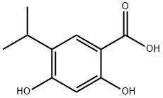 2,4-Dihydroxy-5-isopropylbenzoic acid Structure