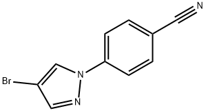 4-(4-溴-1H-吡唑-1-基)苯甲腈 结构式