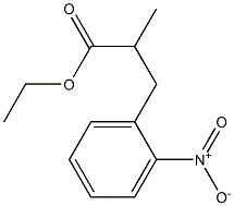 2-甲基-3-(2-硝基苯基)丙酸乙酯 结构式
