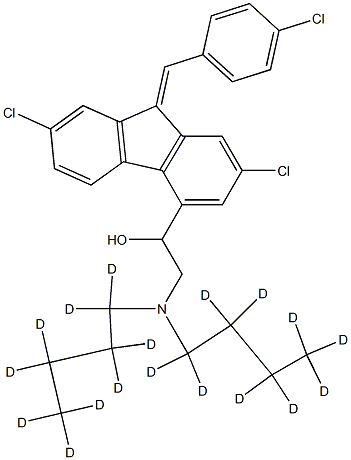 十八氘代-DL-苯芴醇, 1185240-53-2, 结构式