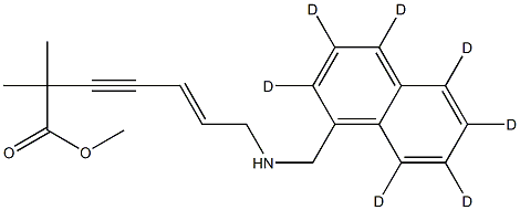 N-DESMETHYLCARBOXY TERBINAFINE-D7, METHYL ESTER,1185245-14-0,结构式