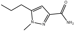 1-Methyl-5-propyl-1H-pyrazole-3-carboxylic acid amide Structure