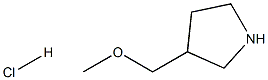 3-甲氧基甲基吡咯烷盐酸盐, 1185303-79-0, 结构式