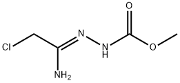 (Z)-Methyl 2-(1-aMino-2-chloroethylidene) hydrazine carboxylate Struktur