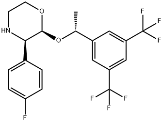 (2R,3S)-2-[(1S)-1-[3,5-Bis(trifluoroMethyl)phenyl]ethoxy]-3-(4-fluorophenyl)Morpholine hydrochloride Struktur