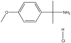 2-(4-メトキシフェニル)プロパン-2-アミン塩酸塩 化学構造式