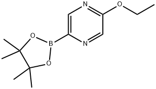 2-乙氧基-5-(4,4,5,5-四甲基-1,3,2-二噁硼烷-2-基)吡嗪,1186041-95-1,结构式