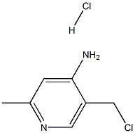 5-chloroMethyl-2-Methyl-pyridine-4-yliaMine HCl Struktur