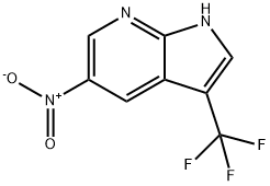 5-Nitro-3-(trifluoroMethyl)-7-azaindole,1186501-72-3,结构式