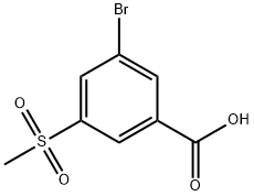 3-BroMo-5-(Methylsulfonyl)benzoic Acid Structure