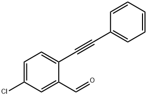 5-chloro-2-(phenylethynyl)benzaldehyde Struktur