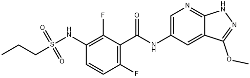 2,6-Difluoro-N-(3-Methoxy-1H-pyrazolo[3,4-b]pyridin-5yl)-3-(propylsulfonaMido)benzaMide Structure