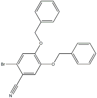 4,5-bis(benzyloxy)-2-broMobenzonitrile Structure