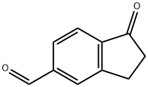 1-オキソ-2,3-ジヒドロ-1H-インデン-5-カルブアルデヒド 化学構造式