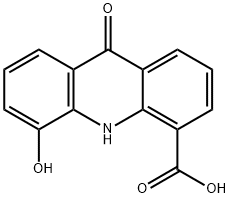 5-hydroxy-9-oxo-9,10-dihydroacridine-4-carboxylic acid Struktur