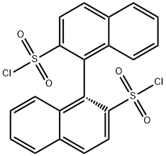 (R)-1,1'-ビナフチル-2,2'-ジスルホニルジクロリド 化学構造式