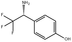 (R)-4-(1-氨基-2,2,2-三氟乙基)苯酚,1187928-59-1,结构式