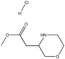モルホリン-3-酢酸メチルエステル塩酸塩 化学構造式