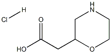 2-モルホリニル酢酸塩酸塩 化学構造式