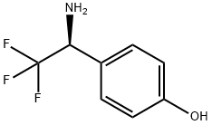 (S)-4-(1-氨基-2,2,2-三氟乙基)苯酚 结构式