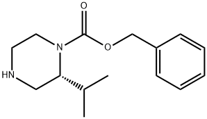 (R)-1-Cbz-2-isopropyl-piperazine Struktur