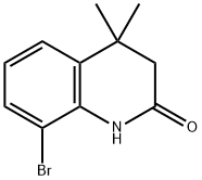 8-溴-4,4-二甲基-3,4-二氢-2-喹啉酮, 1187933-36-3, 结构式