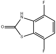 4,7-difluorol-2(3H)-benzothiazolone Struktur