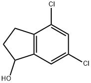 4,6-Dichloro-2,3-dihydro-1H-inden-1-ol Struktur