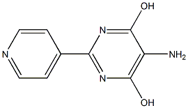 5-Amino-2-(pyridin-4-yl)pyrimidine-4,6-diol Structure