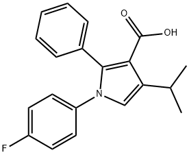 1-(4-FLUOROPHENYL)-4-ISOPROPYL-2-PHENYL-1H-PYRROLE-3-CARBOXYLIC ACID|