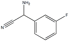 2-氨基-2-(3-氟苯基)乙腈, 118880-96-9, 结构式