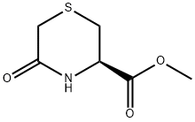 (S)-5-Oxo-3-thioMorpholinecarboxylic Acid Methyl Ester 化学構造式