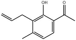 1-(3-烯丙基-2-羟基-4-甲基苯基)乙酮 结构式